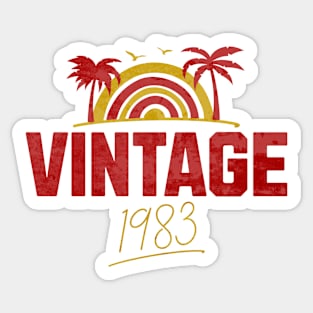 Vintage 1983 Summer Streetwear Sticker